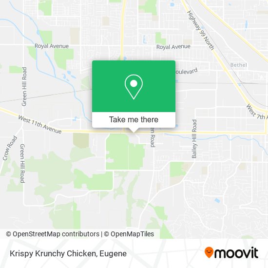 Krispy Krunchy Chicken map
