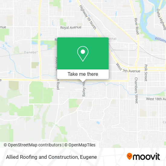 Allied Roofing and Construction map