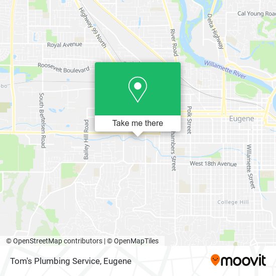 Tom's Plumbing Service map