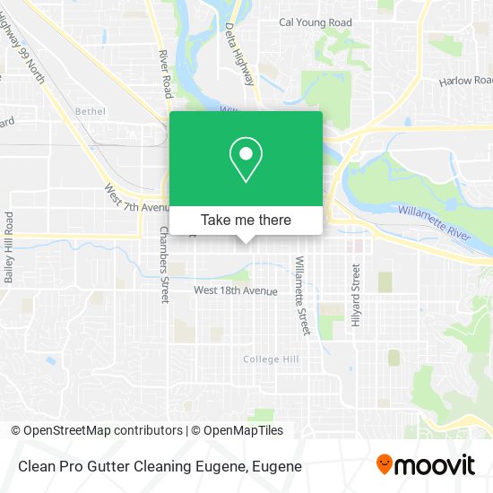 Mapa de Clean Pro Gutter Cleaning Eugene