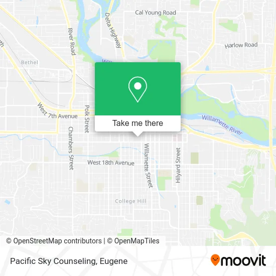 Pacific Sky Counseling map
