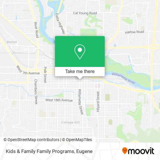 Mapa de Kids & Family Family Programs