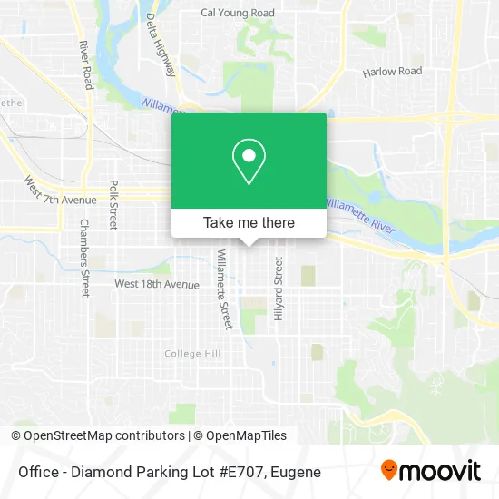 Office - Diamond Parking Lot #E707 map