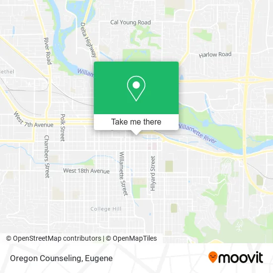 Mapa de Oregon Counseling