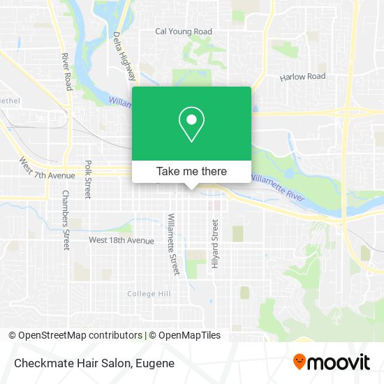 Mapa de Checkmate Hair Salon