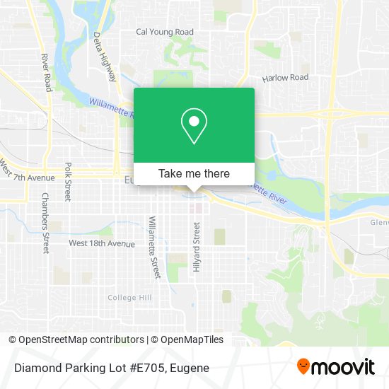 Diamond Parking Lot #E705 map