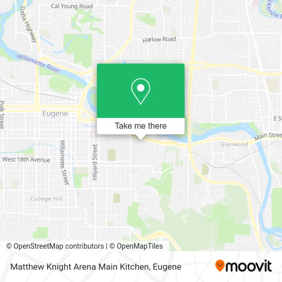 Matthew Knight Arena Main Kitchen map