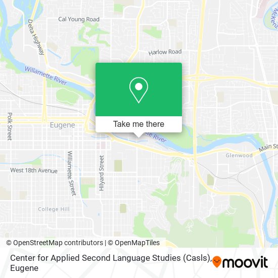 Mapa de Center for Applied Second Language Studies (Casls)