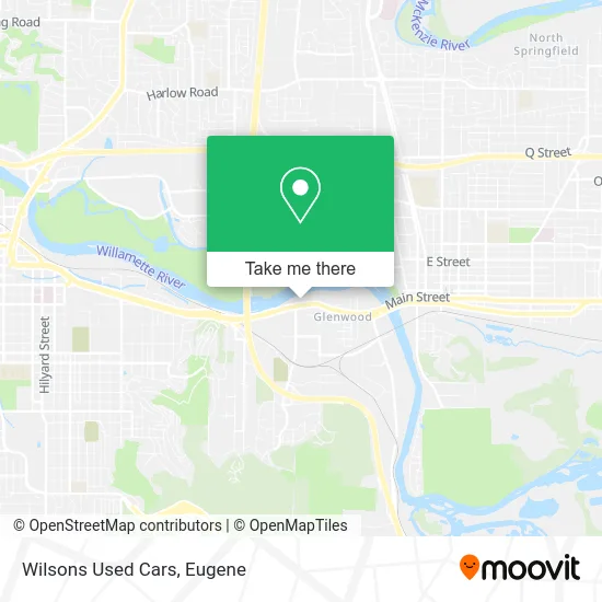 Wilsons Used Cars map