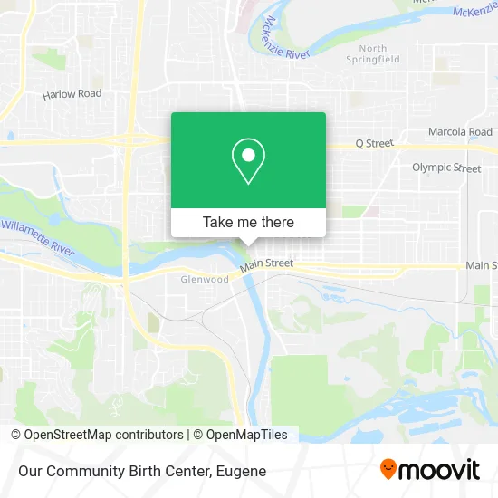 Our Community Birth Center map