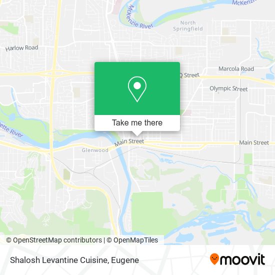 Mapa de Shalosh Levantine Cuisine