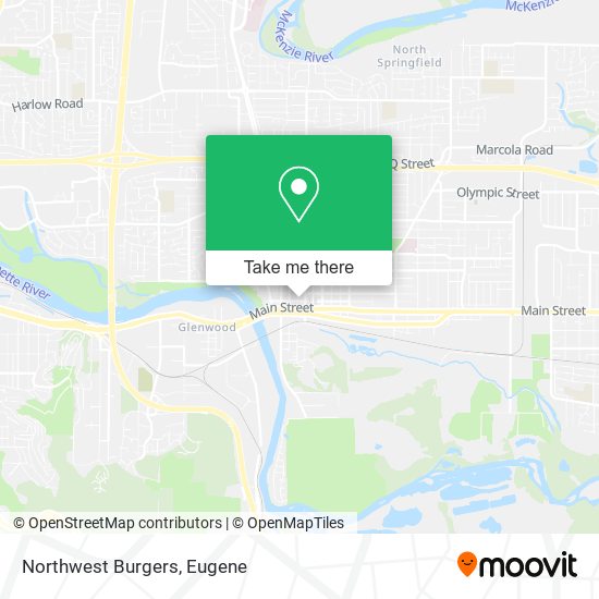 Northwest Burgers map