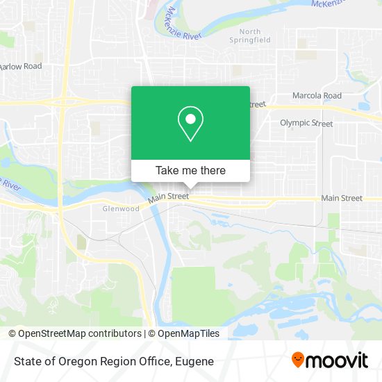 Mapa de State of Oregon Region Office