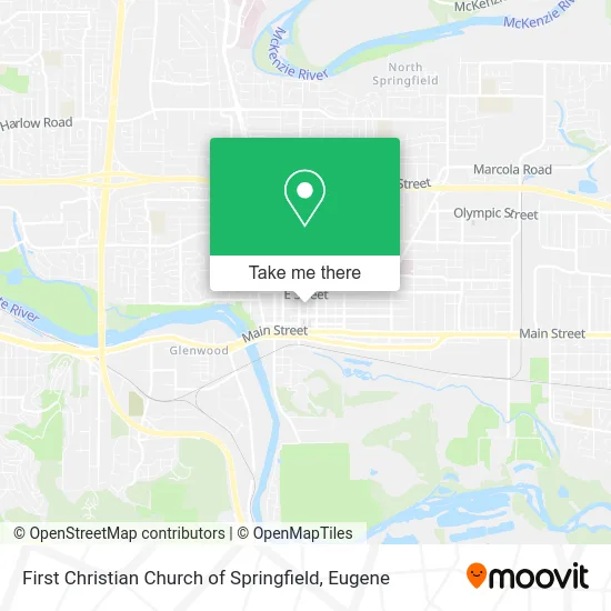 First Christian Church of Springfield map