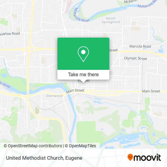 United Methodist Church map