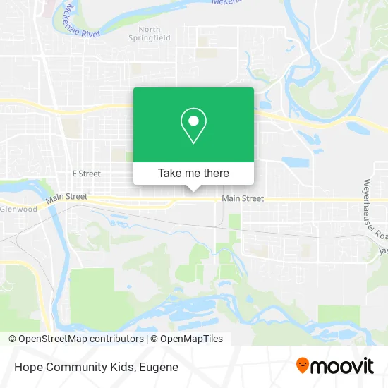 Hope Community Kids map