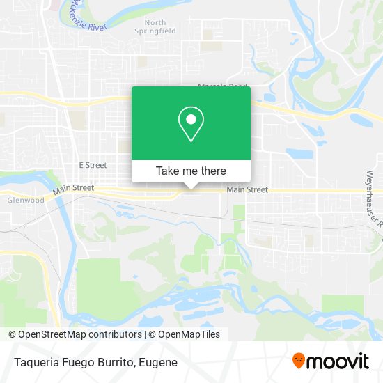 Taqueria Fuego Burrito map