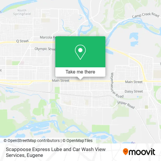Mapa de Scappoose Express Lube and Car Wash View Services