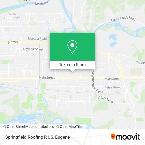 Springfield Roofing R US map
