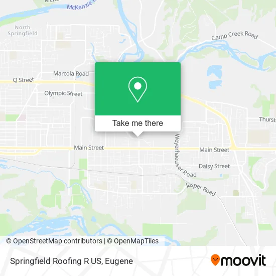 Mapa de Springfield Roofing R US
