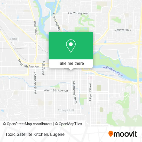 Toxic Satellite Kitchen map