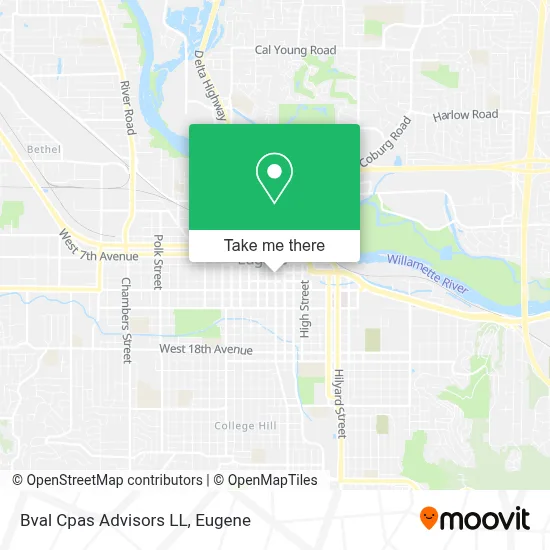 Bval Cpas Advisors LL map