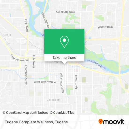Mapa de Eugene Complete Wellness