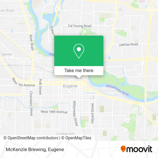 McKenzie Brewing map