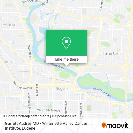 Garrett Audrey MD - Willamette Valley Cancer Institute map