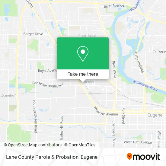 Mapa de Lane County Parole & Probation