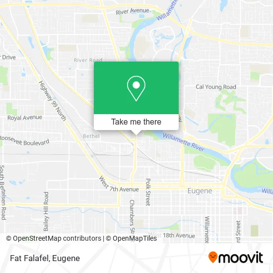 Mapa de Fat Falafel
