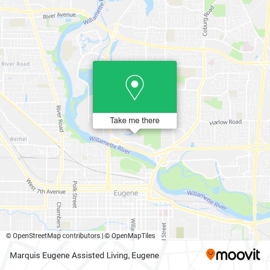 Marquis Eugene Assisted Living map