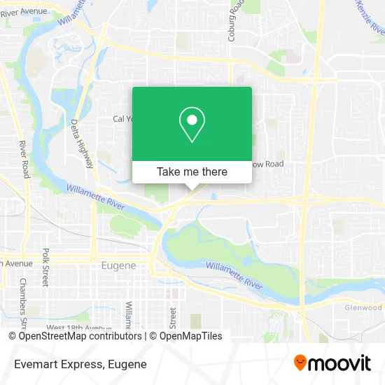 Evemart Express map