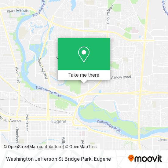 Washington Jefferson St Bridge Park map
