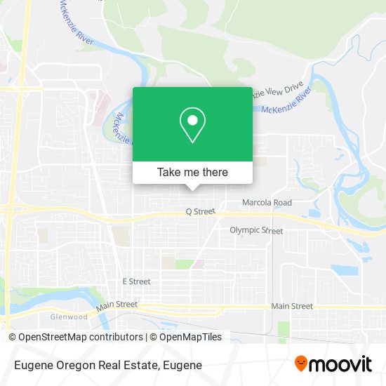 Eugene Oregon Real Estate map