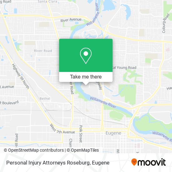 Mapa de Personal Injury Attorneys Roseburg