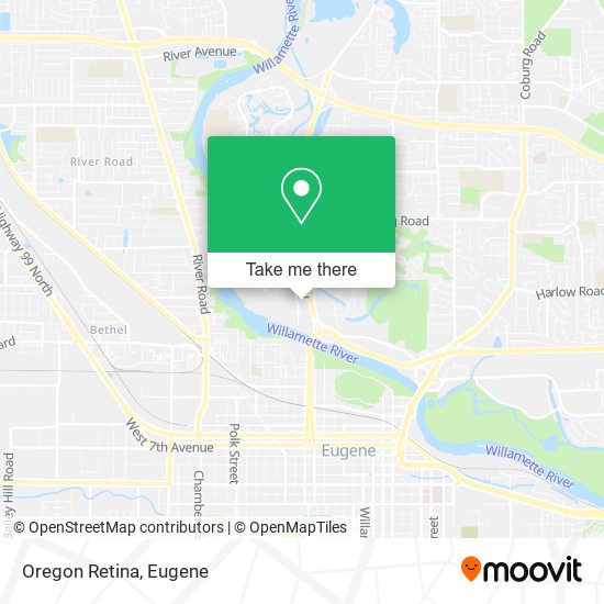 Mapa de Oregon Retina