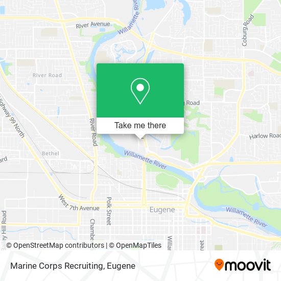 Marine Corps Recruiting map