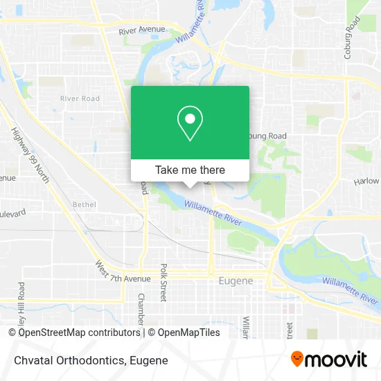 Chvatal Orthodontics map