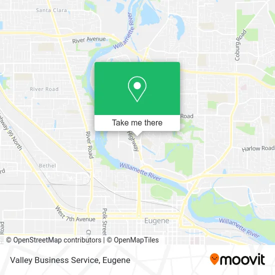 Valley Business Service map