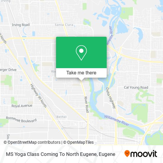 Mapa de MS Yoga Class Coming To North Eugene