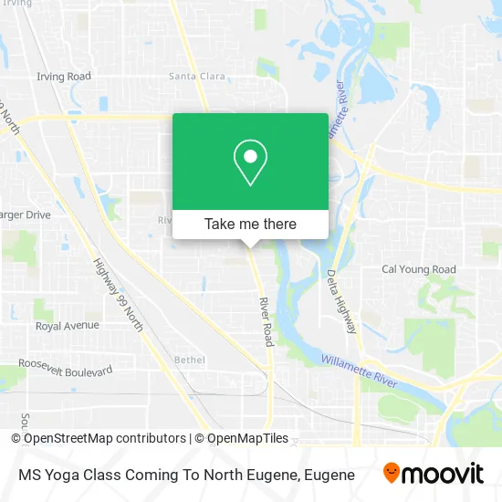 Mapa de MS Yoga Class Coming To North Eugene