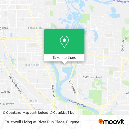 Trustwell Living at River Run Place map