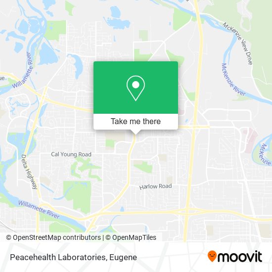 Peacehealth Laboratories map