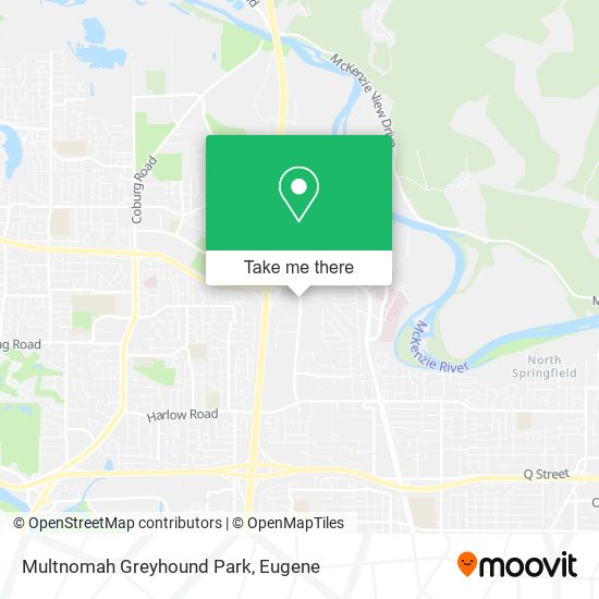 Multnomah Greyhound Park map