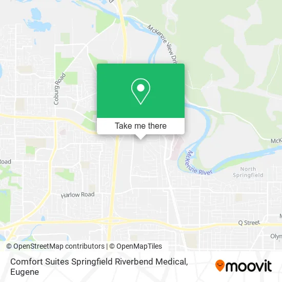 Comfort Suites Springfield Riverbend Medical map