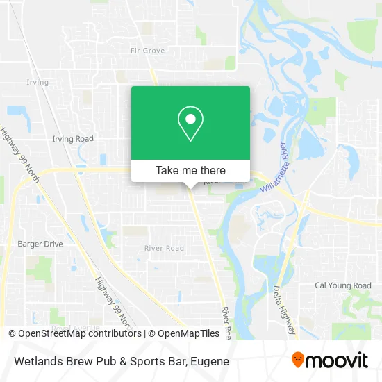 Mapa de Wetlands Brew Pub & Sports Bar