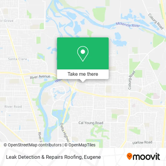 Leak Detection & Repairs Roofing map