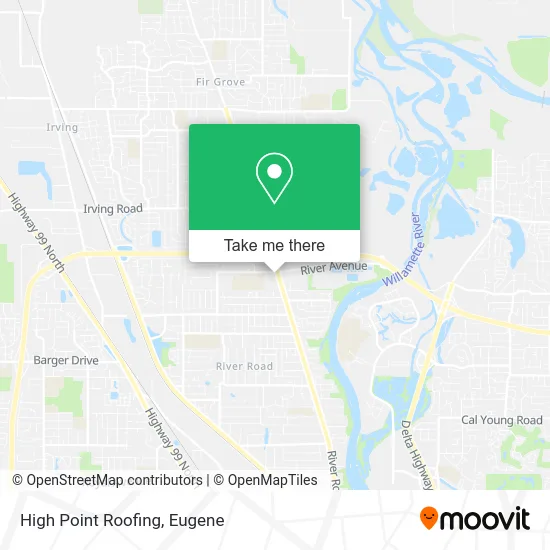 High Point Roofing map
