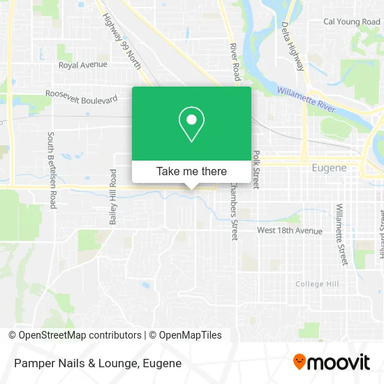 Mapa de Pamper Nails & Lounge